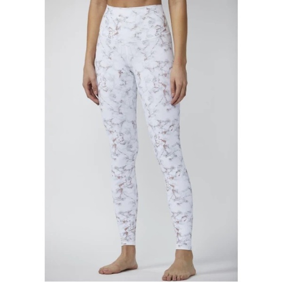 ROSE Gold Marble Printed Tights size small - Picture 2 of 6